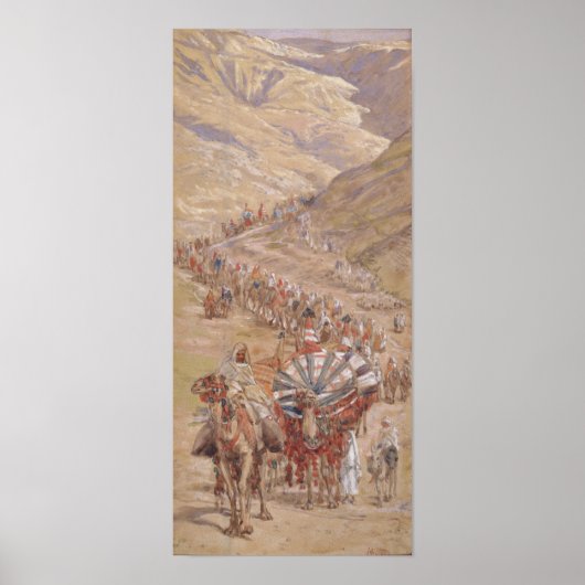 Poster Tissot - The Caravan Of Abraham (Devant)