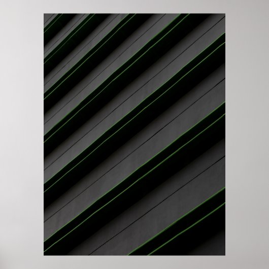 Poster Tissu à rayures blanches et noires (Devant)