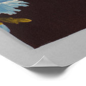 Poster Tissu de fleurs (Coin)