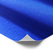 Poster Tissu de soie bleue fluide abstrait (Coin)