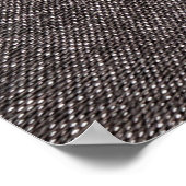 Poster Tissu en denim noir. Mode, textures et backgrou (Coin)