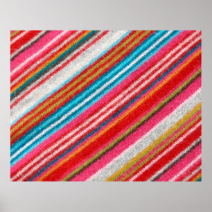 Poster Tissu en laine rayé. Plus de tissus dans mon port.