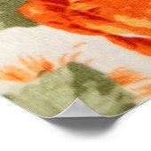 Poster tissu floral vintage (Coin)