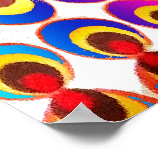 Poster Tissu psychédélique (Coin)