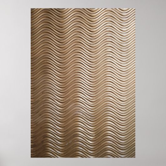 Poster Tissu rayé blanc et gris (Devant)