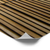Poster Tissu rayé noir et blanc (Coin)