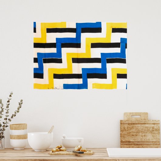 Poster Tissu simultané | Sonia Delaunay | (Cuisine)