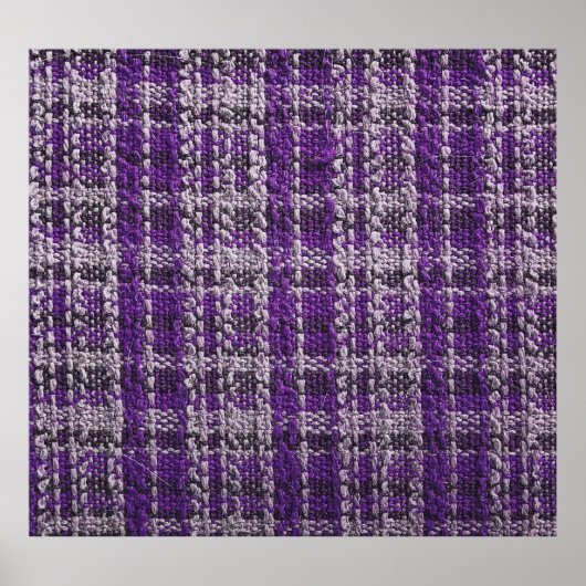 Poster Tissu tartan violet : arrière - plan texturé. (Devant)