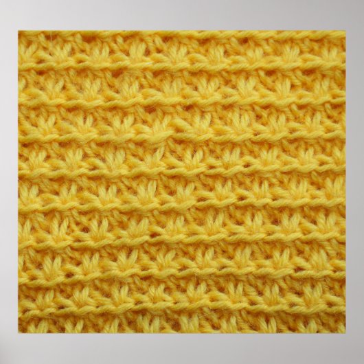 Poster Tissu tricoté jaune : texture rayée. (Devant)