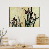 Poster Tissu Ukiyo-e de Katsushika Hokusai Imprimer : Iri (Cuisine)