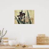 Poster Tissu Ukiyo-e de Katsushika Hokusai Imprimer : Iri (Cuisine)