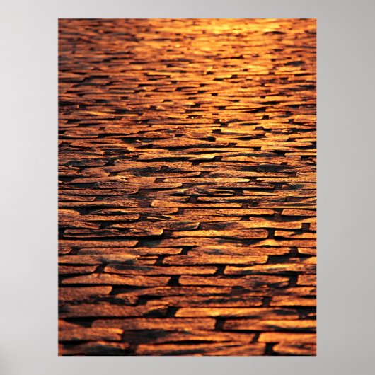 Poster Tissus de coblestones (Devant)