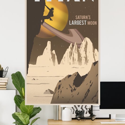Poster Titan - Grand format (Bureau à domicile)
