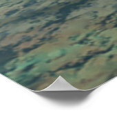 Poster titanesque sous l'eau, vert-bleu, (Coin)