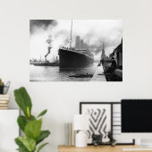 Poster Titanic 10 avril 1912 (Bureau à domicile)