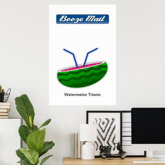 Poster Titanic de pastèque (Bureau à domicile)