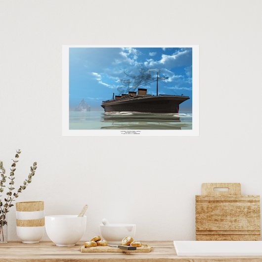 Poster Titanic et Iceberg (Cuisine)