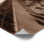 Poster Titanic quittant le quai 44 à Southampton en Angle (Coin)