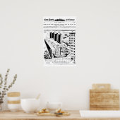 Poster Titanic Vintage 1910 (Cuisine)