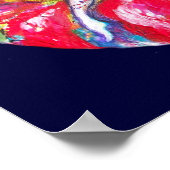 Poster TITANIE DE FLEURS ASSIS SUR Imaginaire DE FLEURS R (Coin)