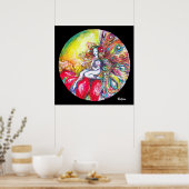 Poster TITANIE DE FLEURS ASSIS SUR Imaginaire DE FLEURS R (Cuisine)