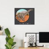 Poster Titanosaure (Bureau à domicile)