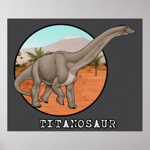 Poster Titanosaure