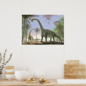 Poster Titanosaure Argentinosaurus (Cuisine)