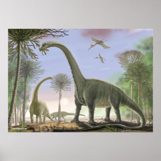 Poster Titanosaure Argentinosaurus (Devant)