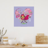 Poster Titans Ados, allez ! | Graphique de pointes cardia (Cuisine)