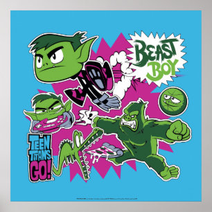 Poster Titans Ados, allez ! Les Shapeshifts Beast Boy