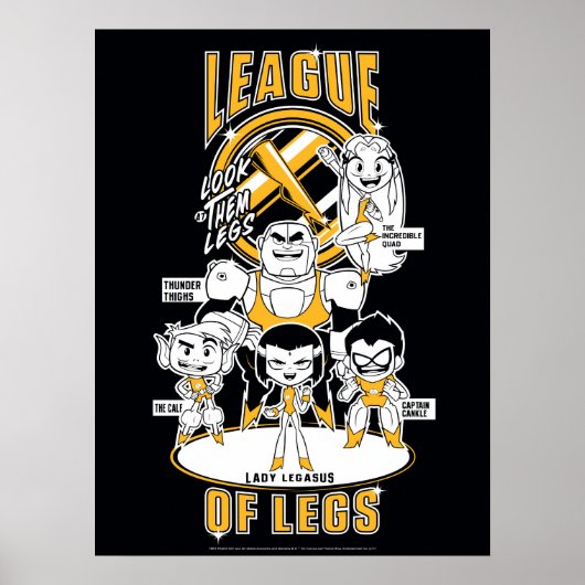 Poster Titans Ados, allez ! | Ligue des jambes (Devant)