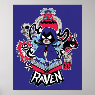 Poster Titans Ados, allez !   Raven puissance démoniaque 