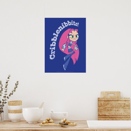 Poster Titans Ados, partez ! | Starfire "Cribblenibbits!" (Cuisine)