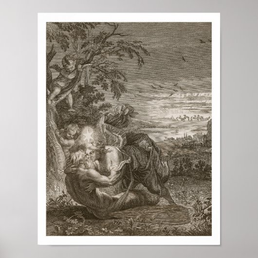 Poster Tithonus, Mari d'Aurora, transformé en pâtisserie (Devant)