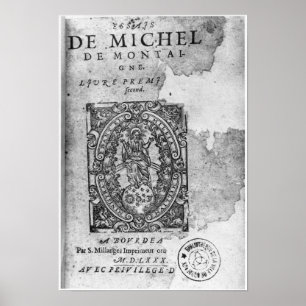 Poster Titlepage de la première édition de 'Essais