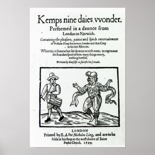 Poster Titre à William Kemp's (Devant)