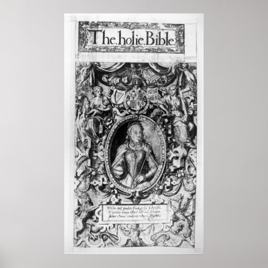 Poster Titre de la Bible de l'évêque, pub. en 1568 (Devant)