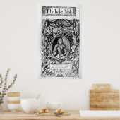 Poster Titre de la Bible de l'évêque, pub. en 1568 (Cuisine)