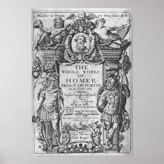 Poster Titre de 'L'ensemble des oeuvres de Homère' (Devant)