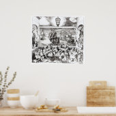 Poster Titre de navigation, 1600 (Cuisine)