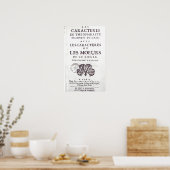 Poster Titre 'Les Caracteres de Theophraste (Cuisine)