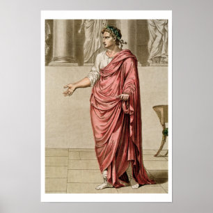 Poster Titus, costume pour 'Berenice' de Jean Racine, de