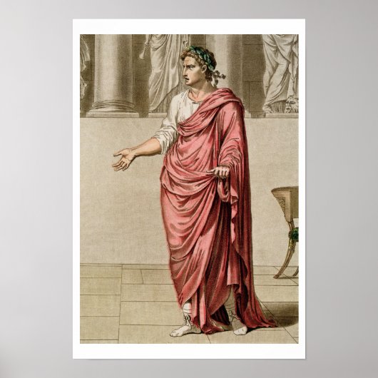 Poster Titus, costume pour 'Berenice' de Jean Racine, de (Devant)