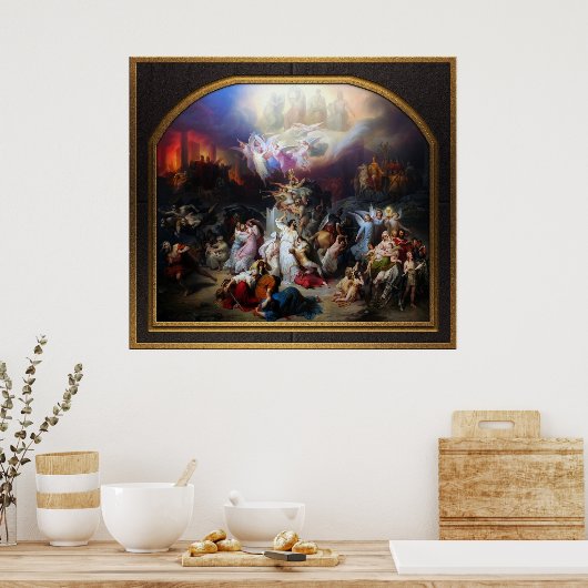 Poster Titus détruisant Jérusalem par Wilhelm von Kaulbac (Cuisine)