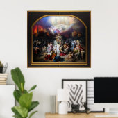 Poster Titus détruisant Jérusalem par Wilhelm von Kaulbac (Bureau à domicile)