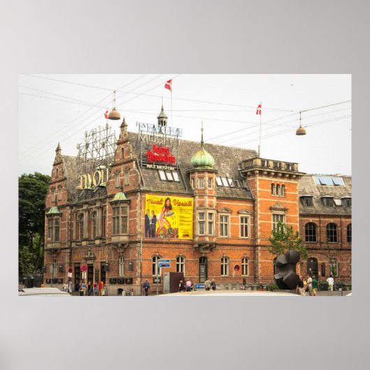 Poster Tivoli Gardens Copenhague Danemark (Devant)