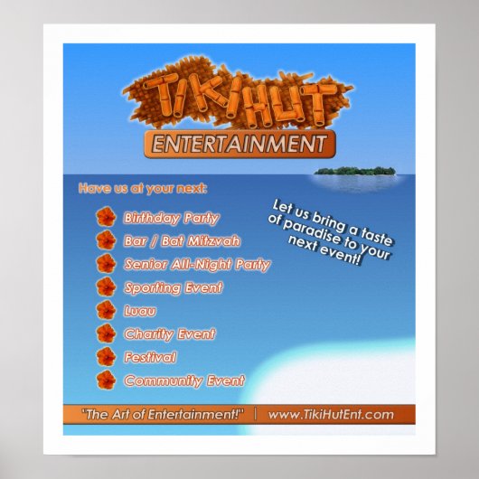 Poster Tkikihut Entertainment (Devant)