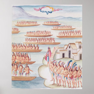 Poster Tlatelolco et la lagune