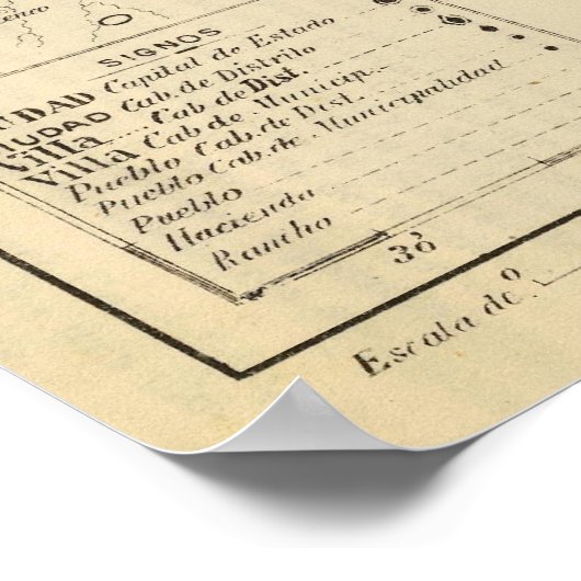 Poster Tlaxcala, Mexique (Coin)